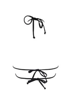 India Recycled Triangle Bikini Top - Black -Sultry Curve 287554 20220607135700