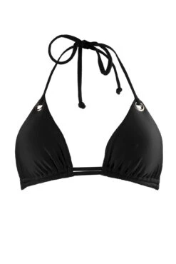 India Recycled Triangle Bikini Top - Black -Sultry Curve 287555 20220607135700