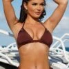India Recycled Triangle Bikini Top - Chocolate -Sultry Curve 287558 20220607135700