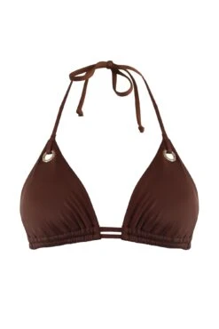 India Recycled Triangle Bikini Top - Chocolate -Sultry Curve 287561 20220607135700