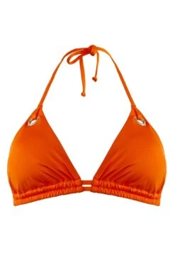 India Recycled Triangle Bikini Top - Orange -Sultry Curve 287566 20220927120600