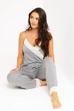 Sofa Loves Lace Soft Jersey Trouser - Dove Grey/Ivory 16 Sofa Loves Lace Soft Jersey Trouser - Dove Grey/Ivory -Sultry Curve 287696 20221103120500