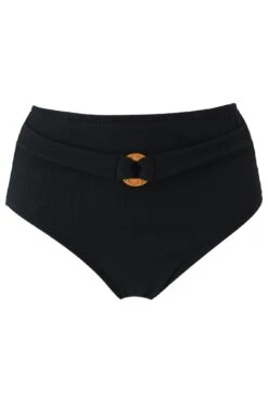 Cali Recycled High Waist Belted Control Brief - Black -Sultry Curve 288477 20220705161200