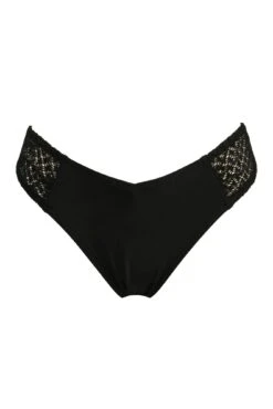 Sahara High Leg Tab V Brief - Black -Sultry Curve 288496 20220620142200