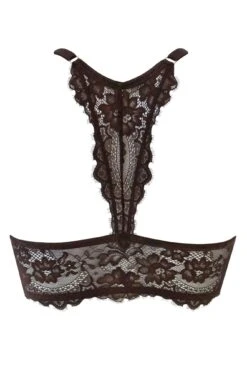 India Eyelash Lace Front Fastening Non Wired Bralette - Chocolate 9 India Eyelash Lace Front Fastening Non Wired Bralette - Chocolate -Sultry Curve 292707 20220928134500