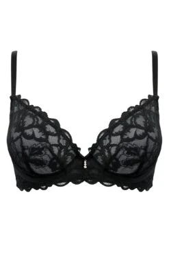 Manhattan Non Pad Plunge Bra - Black -Sultry Curve 293059 20221111122500