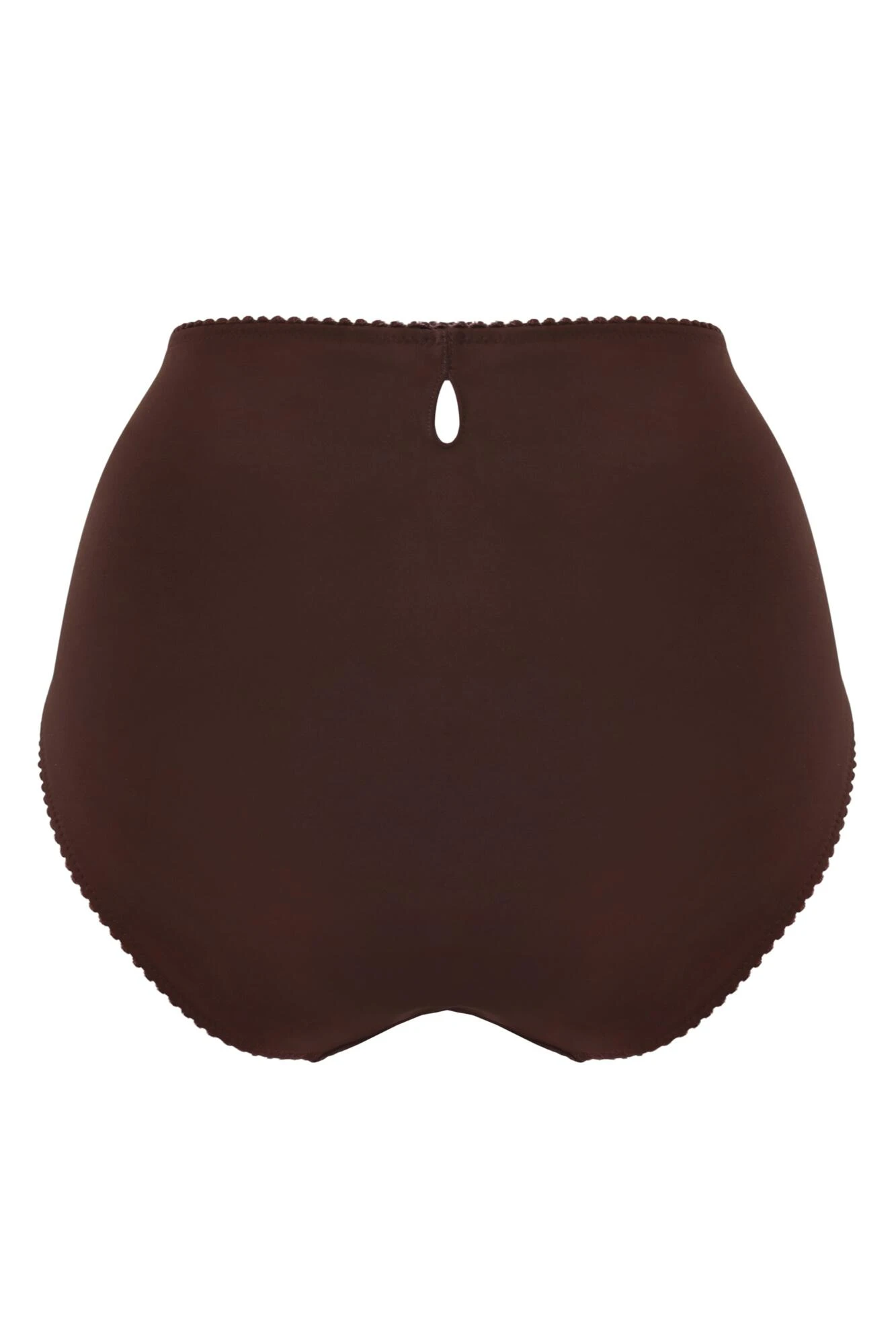 St Tropez High Waist Deep Brief - Chocolate/Red 6 St Tropez High Waist Deep Brief - Chocolate/Red - Image 4