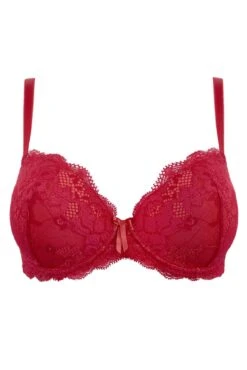 Amour Padded Balconette Bra - Red/Cherry 10 Amour Padded Balconette Bra - Red/Cherry -Sultry Curve 296365 20221011130600