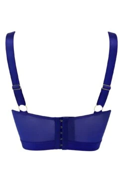 India Embroidery Underwired Bustier - Blue -Sultry Curve 296399 20221118153400