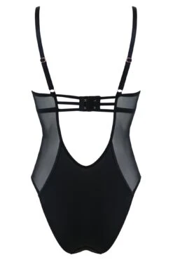 India Sheer And Opaque Underwired Plunge Body - Black 15 India Sheer And Opaque Underwired Plunge Body - Black -Sultry Curve 297274 20221117151600