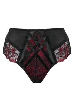 After Hours High Waist Brief - Red/Black -Sultry Curve 297348 20221011105600