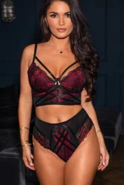 After Hours High Waist Brief - Red/Black -Sultry Curve 297351 20221011105600