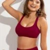 Space Underwired Cami Top - Dark Red 1 Space Underwired Cami Top - Dark Red -Sultry Curve 297487 20220923125500