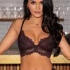 India Eyelash Lace Front Fastening Non Wired Bralette - Chocolate 1 India Eyelash Lace Front Fastening Non Wired Bralette - Chocolate -Sultry Curve 297605 20220928134500