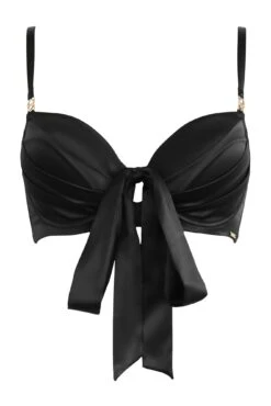 India Satin Padded Longline Bra - Black 11 India Satin Padded Longline Bra - Black -Sultry Curve 297616 20221011130700