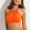 Space High Neck U/W Cami Top - Orange -Sultry Curve 297718 20220930095200