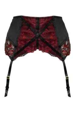 After Hours Deep Suspender - Red/Black -Sultry Curve 298159 20221110153600