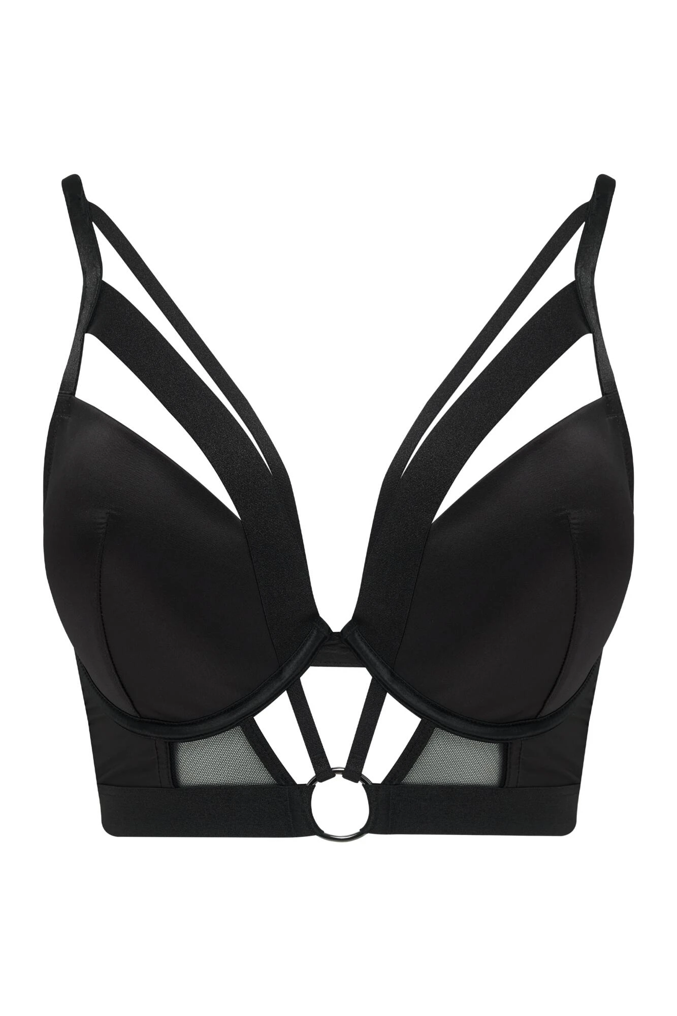 Obsessed Push Up Longline Set - Black 4 Obsessed Push Up Longline Set - Black - Image 2