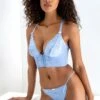 Opulence Front Fastening Set - Powder Blue/Cream -Sultry Curve 298497 20221013141500