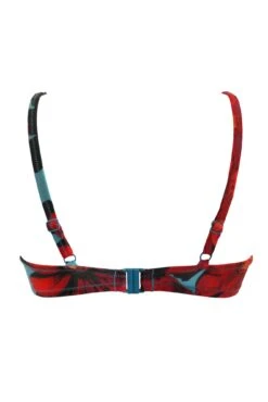 Orchid Luxe Underwired Non Padded Top - Red/Teal -Sultry Curve 298792 20221125162500