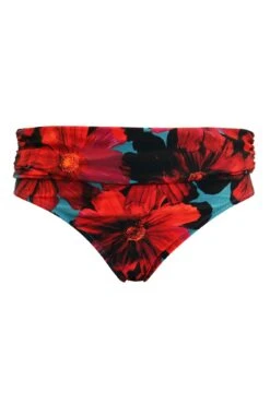 Orchid Luxe Fold Over Brief - Red/Teal -Sultry Curve 298823 20230301114700