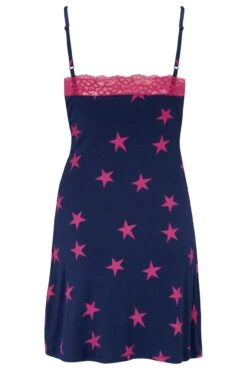 Sofa Loves Lace Hidden Support Soft Jersey Split C - Navy/Pink -Sultry Curve 298928 20221020161400