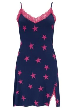 Sofa Loves Lace Hidden Support Soft Jersey Split C - Navy/Pink -Sultry Curve 298929 20221020161400