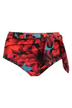 Orchid Luxe High Waisted Control Brief - Red/Teal -Sultry Curve 298992 20221024165700