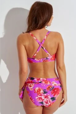 Getaway Padded Convertible Underwired Top - Ultraviolet Floral -Sultry Curve 299161 20221027143100