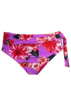 Getaway Fold Over Tie Brief - Ultraviolet Floral -Sultry Curve 299230 20221128151800