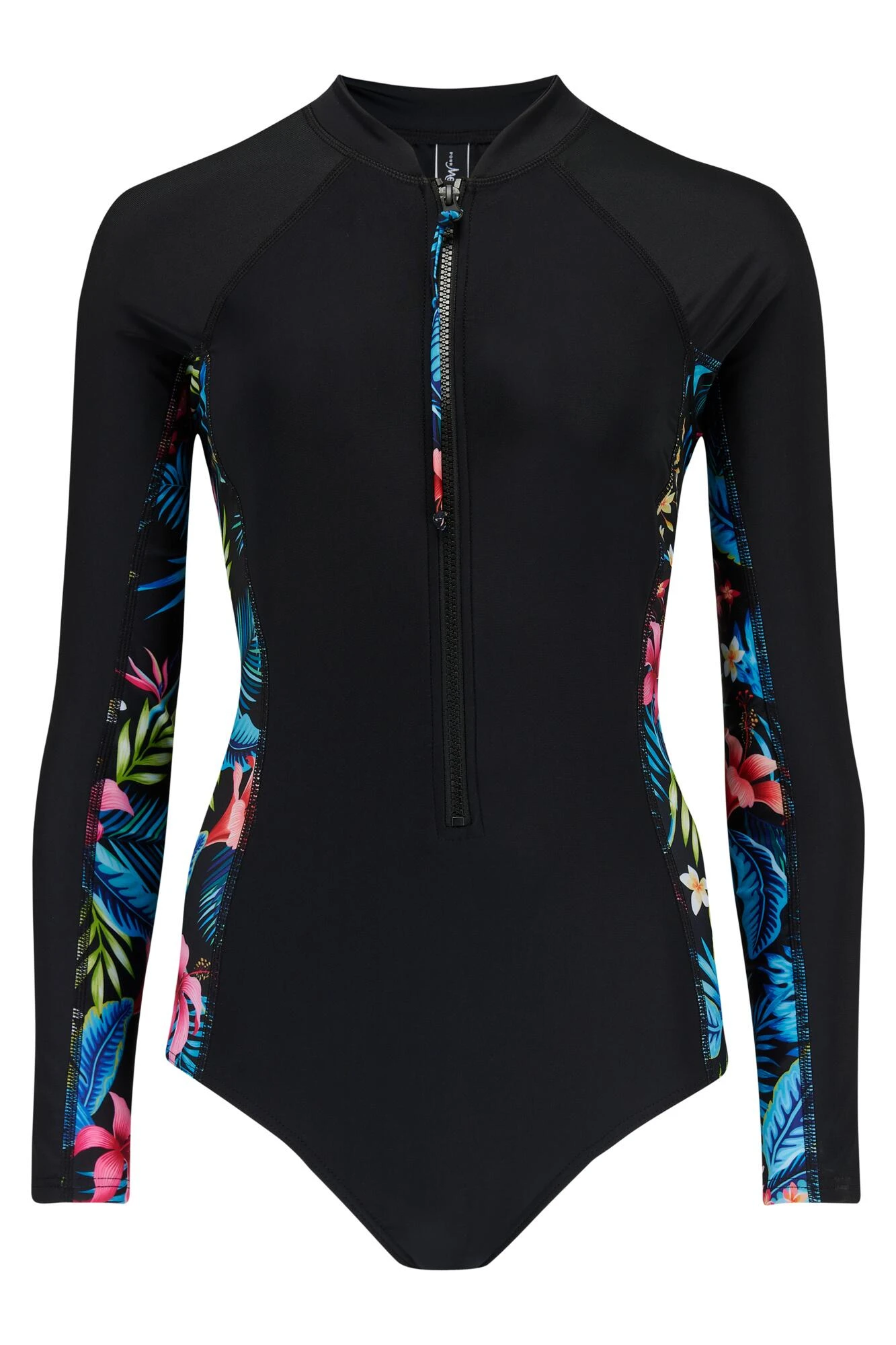 Energy Long Sleeved Zip Front Paddle Swimsuit - Tropical 6 Energy Long Sleeved Zip Front Paddle Swimsuit - Tropical - Image 4