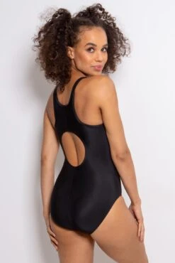 Energy Chlorine Resistant Recycled High Neck Zip F - Black/Purple -Sultry Curve 299522 20221130154600