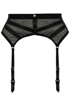 India Sheer And Opaque Underwired Set - Black -Sultry Curve 300799 20221117121000