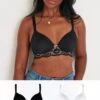 Opulence T Shirt Non Wired Bra Bundle - Black Pink And White 1 Opulence T Shirt Non Wired Bra Bundle - Black Pink And White -Sultry Curve 300872 20221118133400