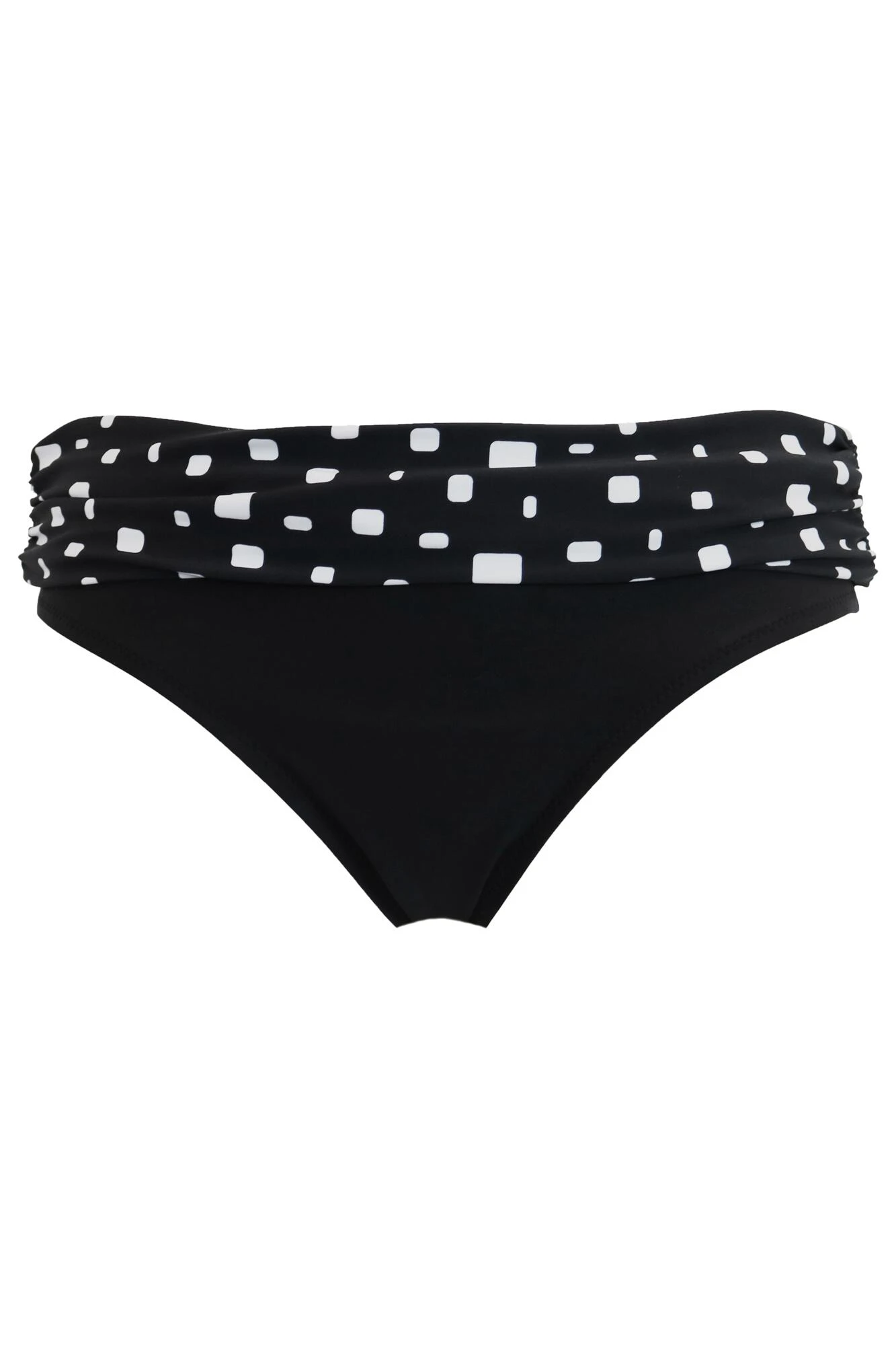 Cascade Fold Over Brief - Black/White 7 Cascade Fold Over Brief - Black/White - Image 5