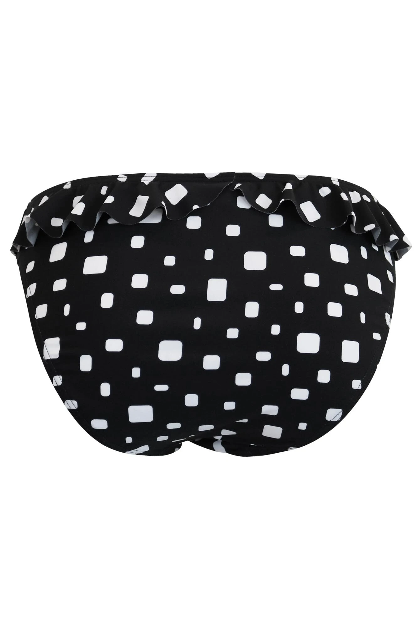 Cascade Frill Brief - Black/White 8 Cascade Frill Brief - Black/White - Image 6