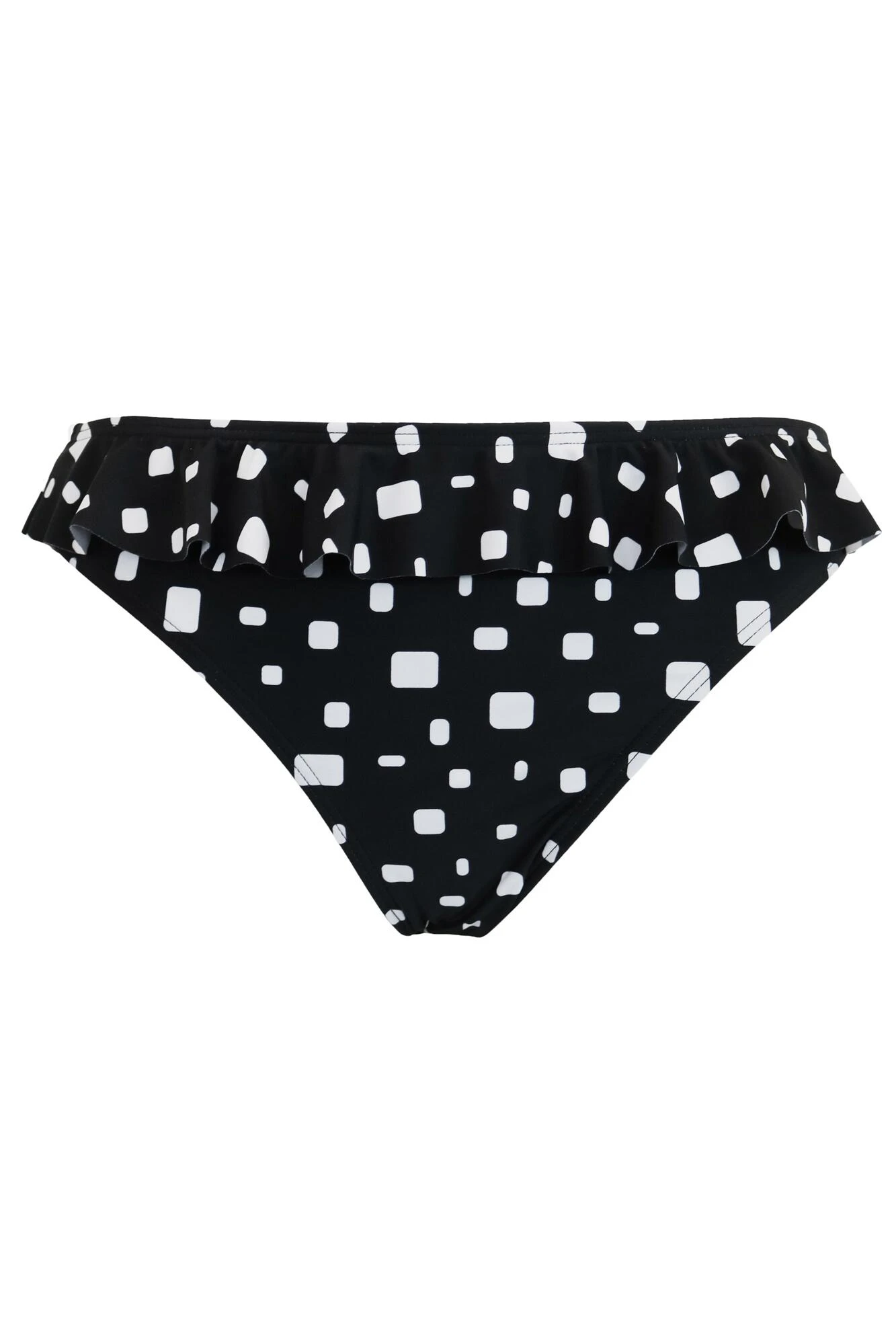 Cascade Frill Brief - Black/White 7 Cascade Frill Brief - Black/White - Image 5