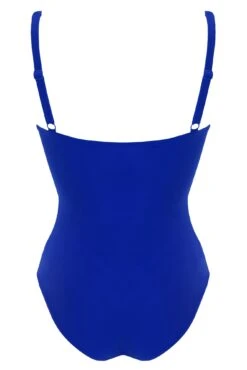 Frill Lace Up Tummy Control Swimsuit - Ultramarine 15 Frill Lace Up Tummy Control Swimsuit - Ultramarine -Sultry Curve 301459 20230328141000