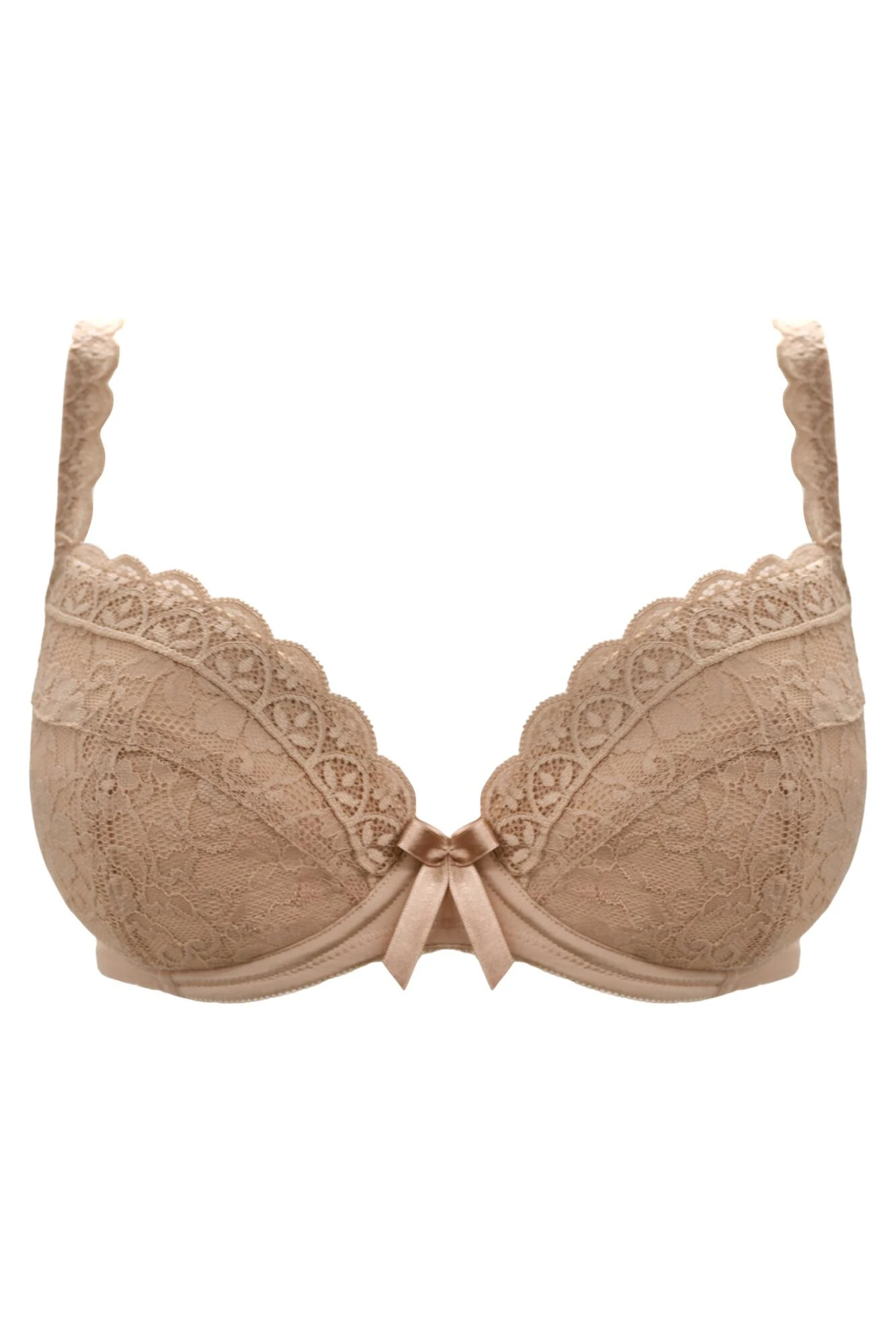 Rebel Padded Plunge Bra - Almond 6 Rebel Padded Plunge Bra - Almond - Image 4