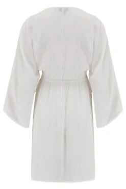 EcoVero™ Crinkle O Ring Cover Up - White 13 EcoVero™ Crinkle O Ring Cover Up - White -Sultry Curve 303557 20230518112600