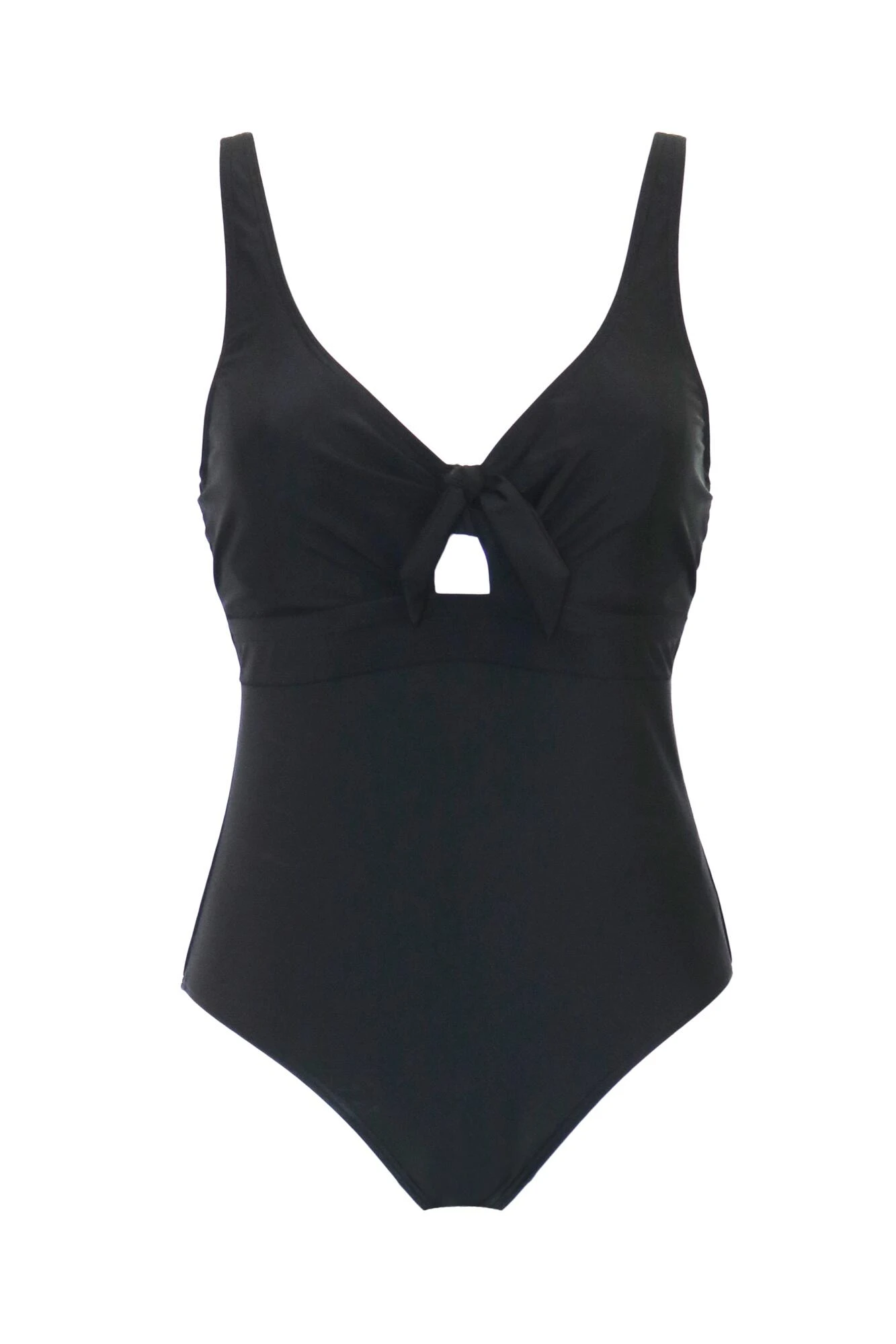 Underwired Bow Front Tummy Control Swimsuit - Black 6 Underwired Bow Front Tummy Control Swimsuit - Black - Image 4