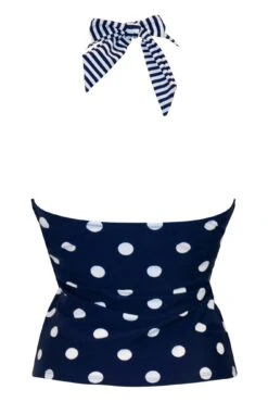 Beach House Underwired Halter Tankini Top - Navy/White/Aqua 11 Beach House Underwired Halter Tankini Top - Navy/White/Aqua -Sultry Curve 306123 20230106144300