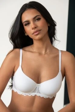 Romance Balconette T Shirt Bra - White -Sultry Curve 306634 20230109164000