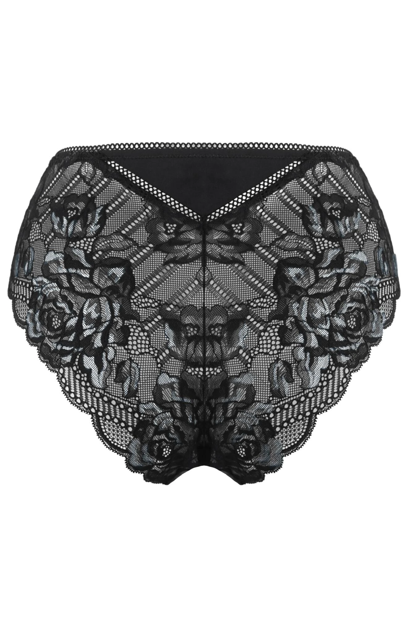 Ooo La La High-Waist Brazilian - Black/Slate 7 Ooo La La High-Waist Brazilian - Black/Slate - Image 5