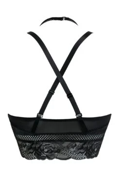 Ooo La La Front Fastening Bralette - Black/Slate -Sultry Curve 307186 20230111130100