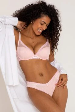 Luxe Linear V Shaped Brazilian Brief - Soft Pink -Sultry Curve 307216 20230215132300