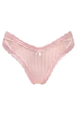 Luxe Linear V Shaped Brazilian Brief - Soft Pink -Sultry Curve 307220 20230215132300