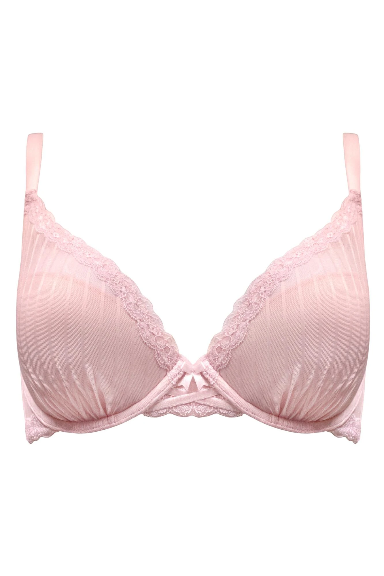 Luxe Linear Lightly Padded Bra - Soft Pink 9 Luxe Linear Lightly Padded Bra - Soft Pink - Image 7