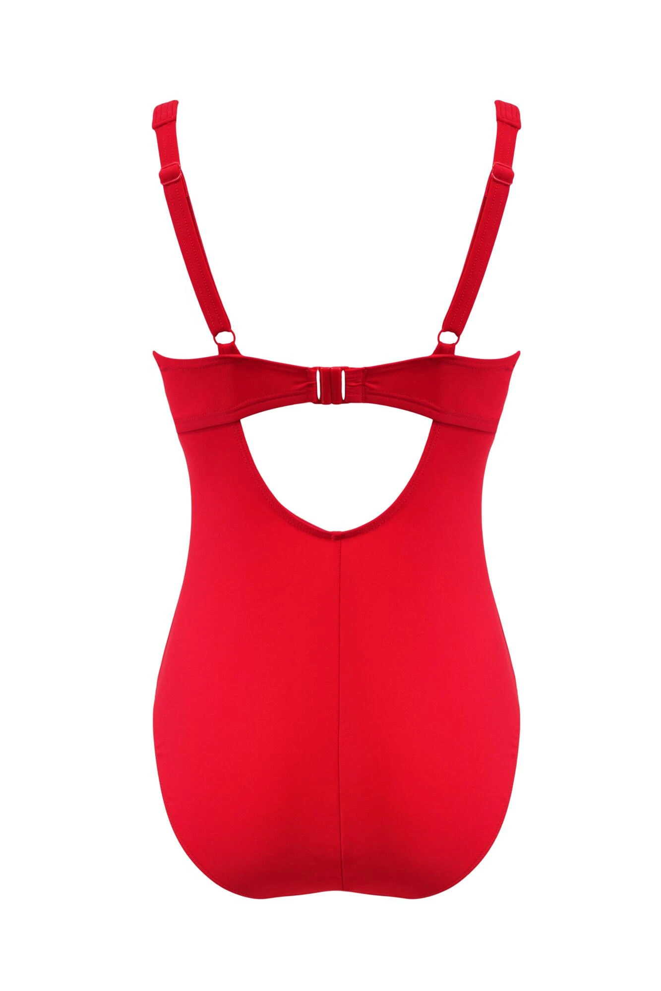 Underwired Bow Front Tummy Control Swimsuit - Red 8 Underwired Bow Front Tummy Control Swimsuit - Red - Image 6