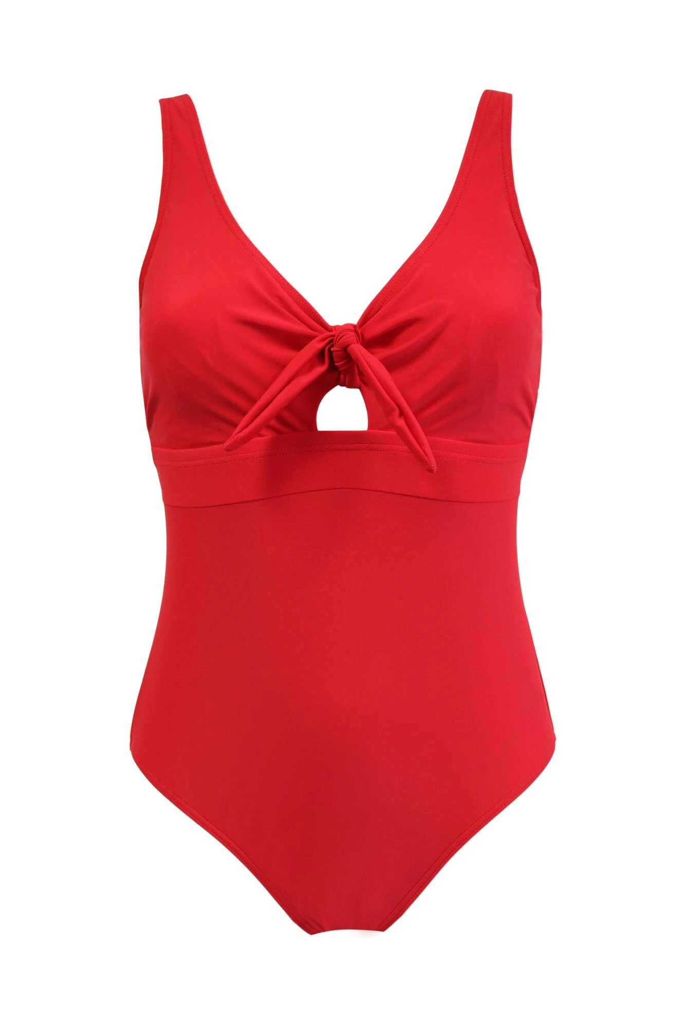 Underwired Bow Front Tummy Control Swimsuit - Red 7 Underwired Bow Front Tummy Control Swimsuit - Red - Image 5